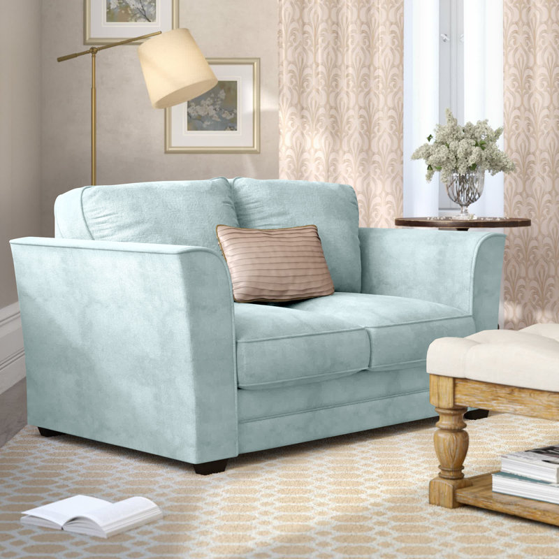 Belvidere 2 Seater Cotton Sofa Bed, Sky
