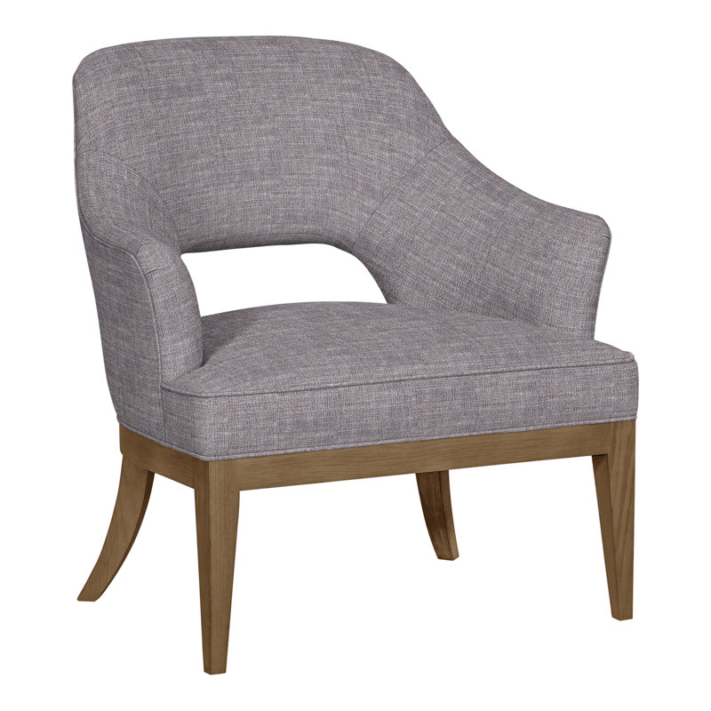 Chaise Kaley de 32,5 po Vanguard, Chenille nomade ardoise Crypton®, Hampton