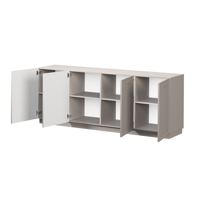 Bagga Sideboard 200cm, Beige Cream/Gold