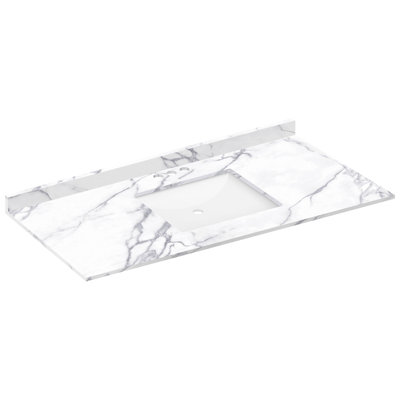 Plateau de meuble-lavabo simple 49 po avec lavabo