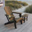 Chaise Adirondack pliante, noire-1930660662