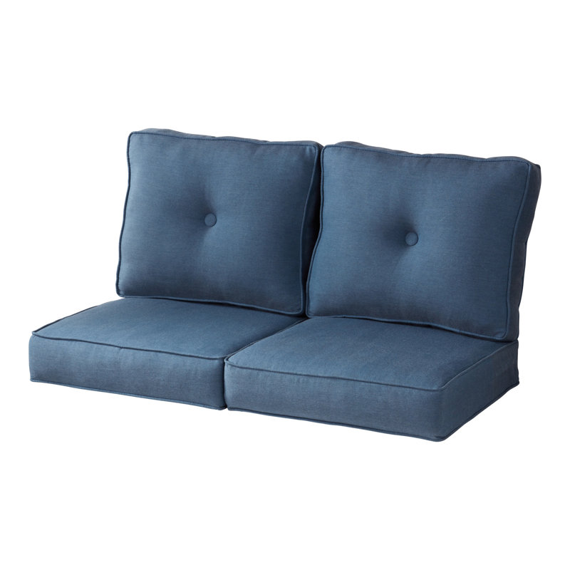 Sunbrella 4-Piece Deep Seat Cushion Set, Spectrum Denim