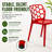 Jakubowski Dynamic Modern Plastic Dining Side Chair with Honeycomb Design-124818732-13704660