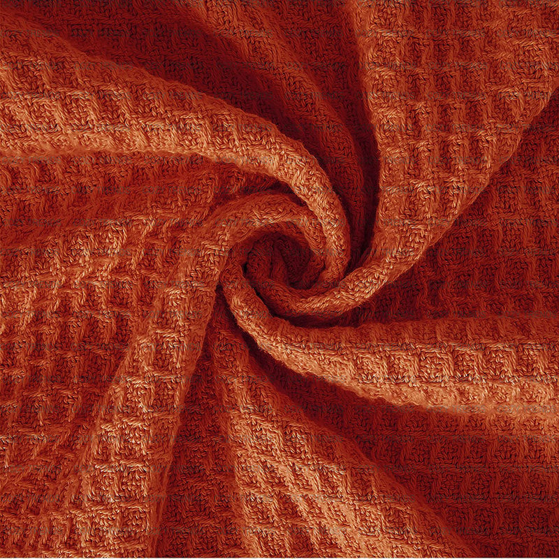 Couverture en coton, Grand, 4, Rouille