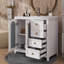 Meuble-lavabo de 36 pouces avec deux portes à fermeture douce, des tablettes réglables et trois tiroirs-2112992832