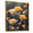 Toile avec cadre flottant or