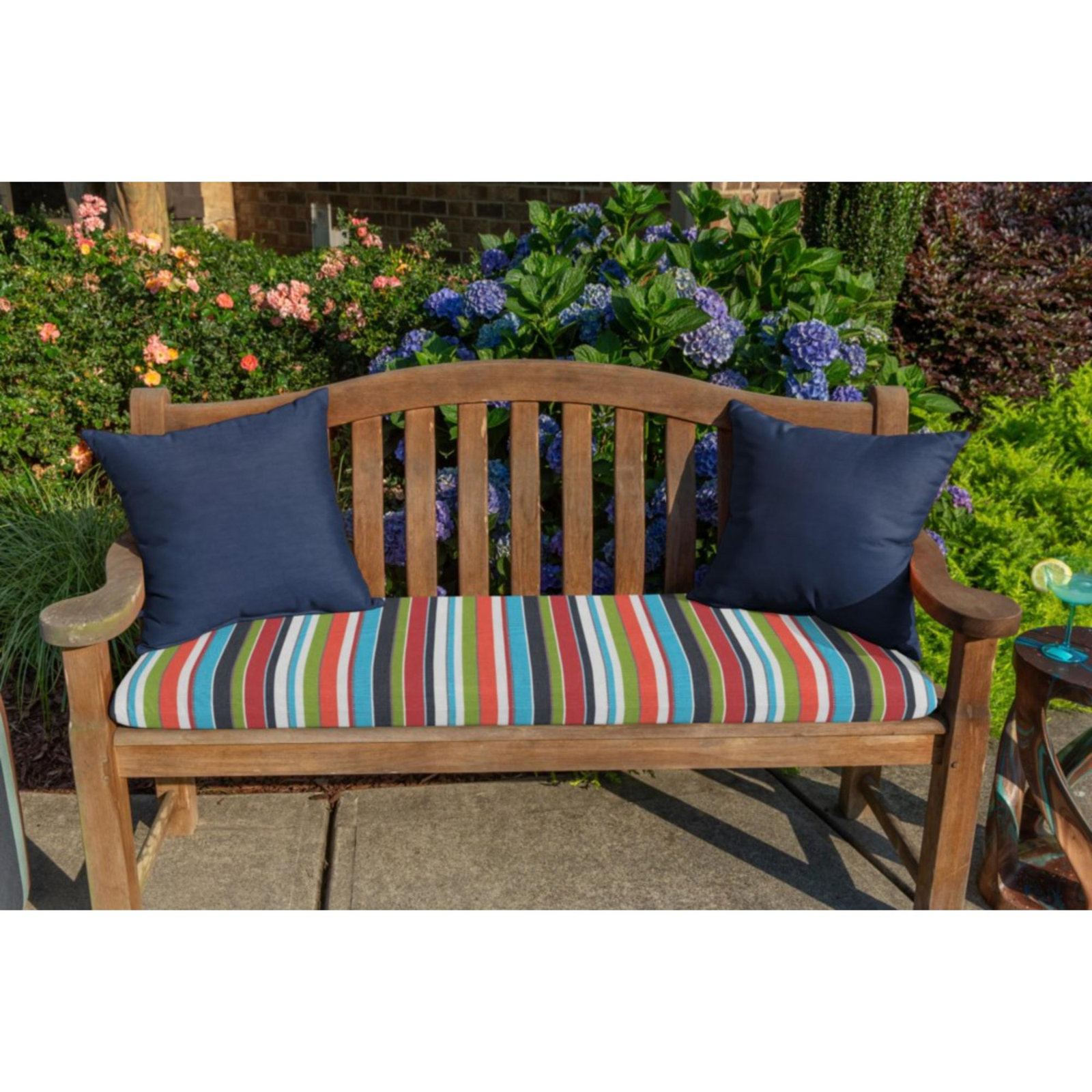 Sunbrella® Throw Pillow, Canvas Navy Sunbrella®, 20"H x 20"W