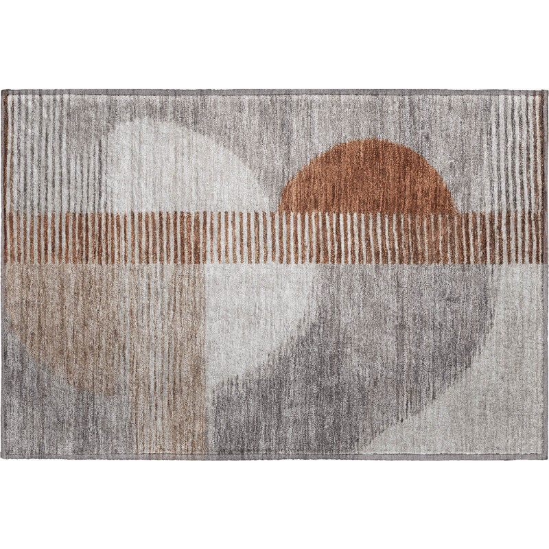 Premium Machine Washable Ariel Geometric Rug, Rectangle 1'8" x 2'6"