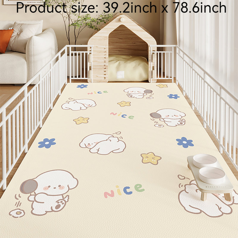 Tapis pour animaux de compagnie, H 0,15 po x l 39,2 po x P 78,6 po