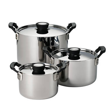 Tramontina 8 Qt Style Gray Non Stick Covered Stock Pot Free Shipping USA
