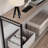 Farmhouse Console Table, Entryway Table, Slatted Style 2-Tier Sofa Table With Shelf, Console Tables For Entryway, Living Room, Hallway, Foyer-1273926524