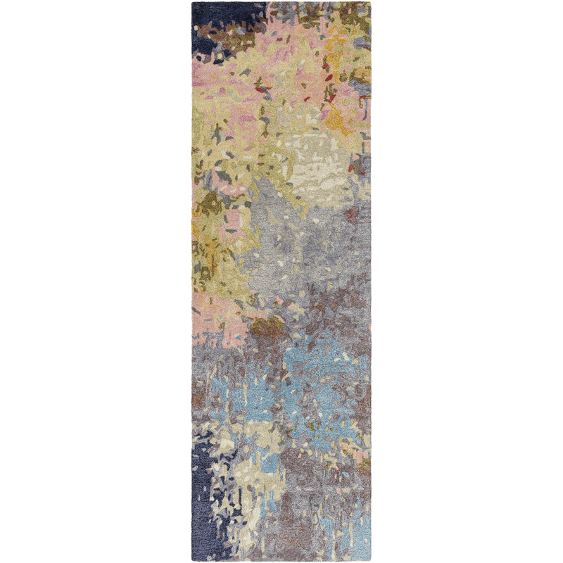 Kavita Hand Tufted Abstract Indoor Rug, Rectangle 6' x 9'