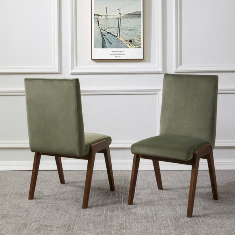 Chaise parsons capitonnée en tissu