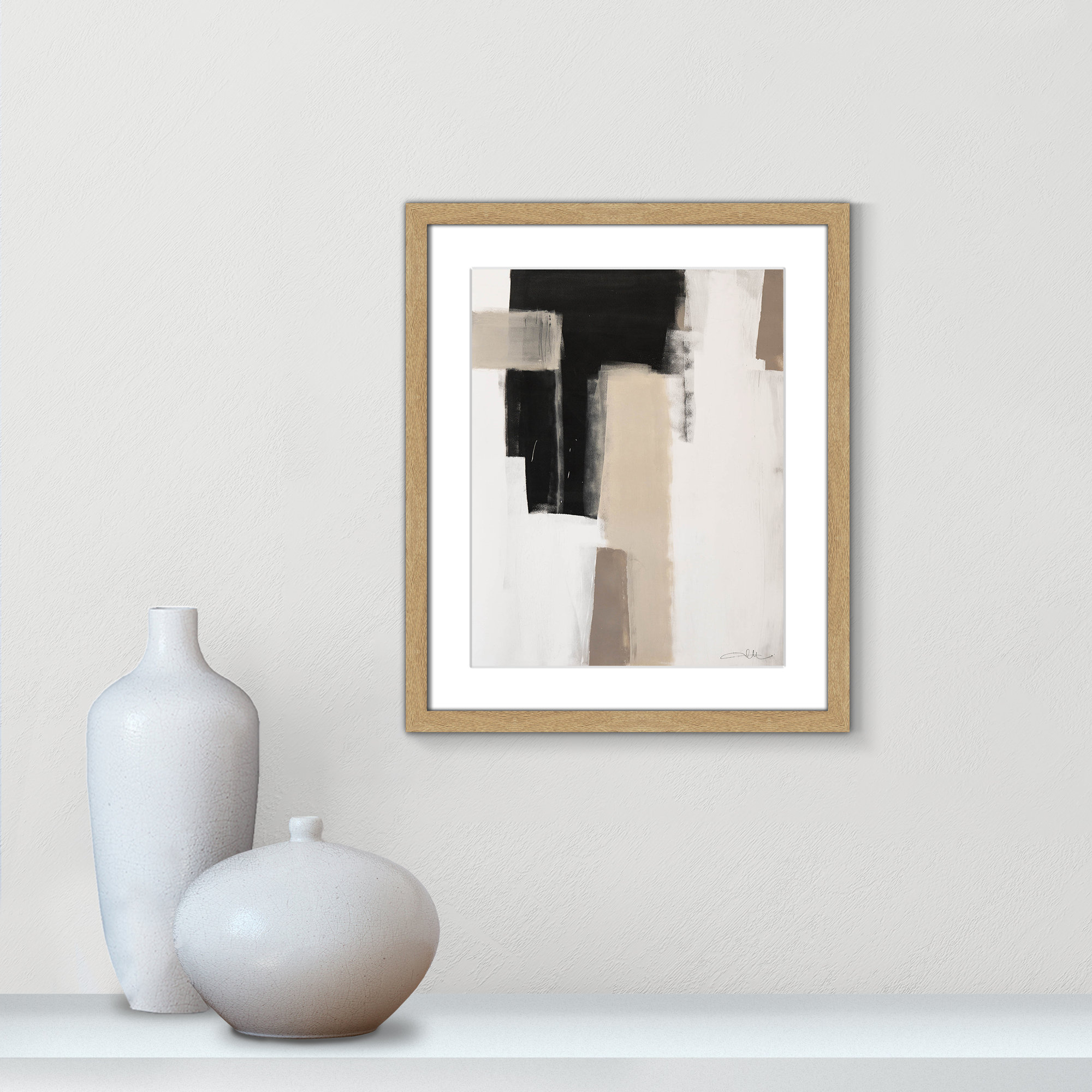 Earth Scapes I by Casa Fine Arts, Natural Woodgrain Picture Framed, 19" H x 16" W x 1.25" D