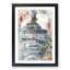 The Eiffel Tower in Paris in Abstract - Picture Frame Painting Print-55737520-55737523