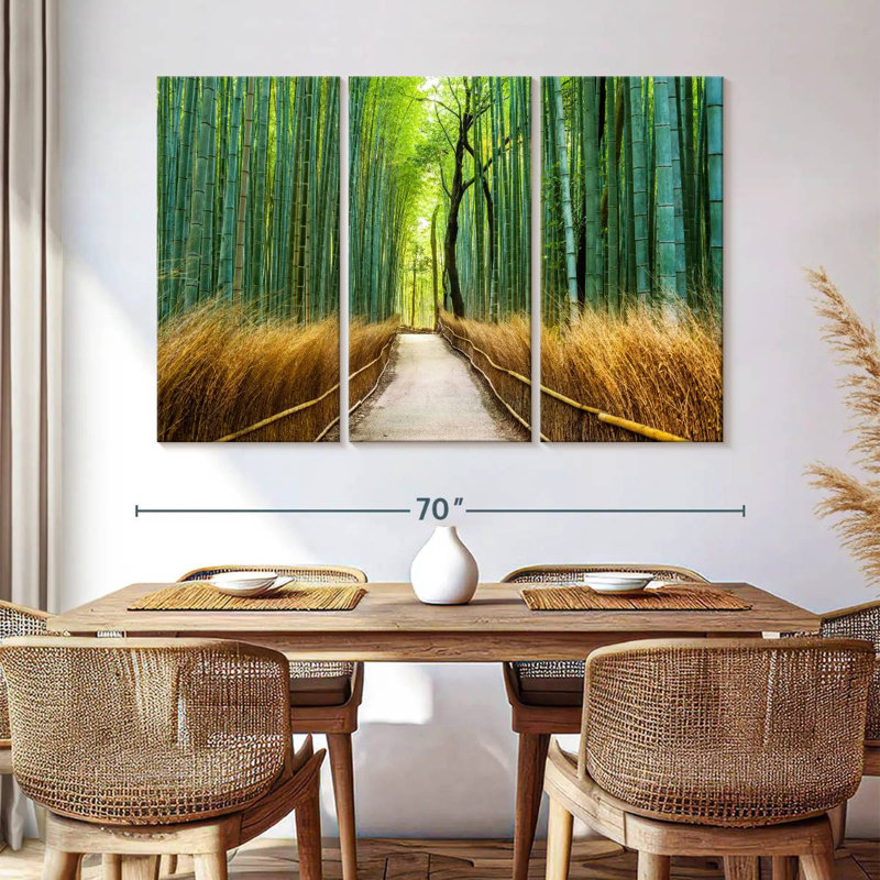 Sebbie Arashiyama, ancienne forêt de bambous, H 42 po x l 65 po