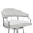 Heuvelton Modern Swivel Counter or Bar Height Bar Stool with Arms in Faux Leather and Metal-633715577-633715570-630711366