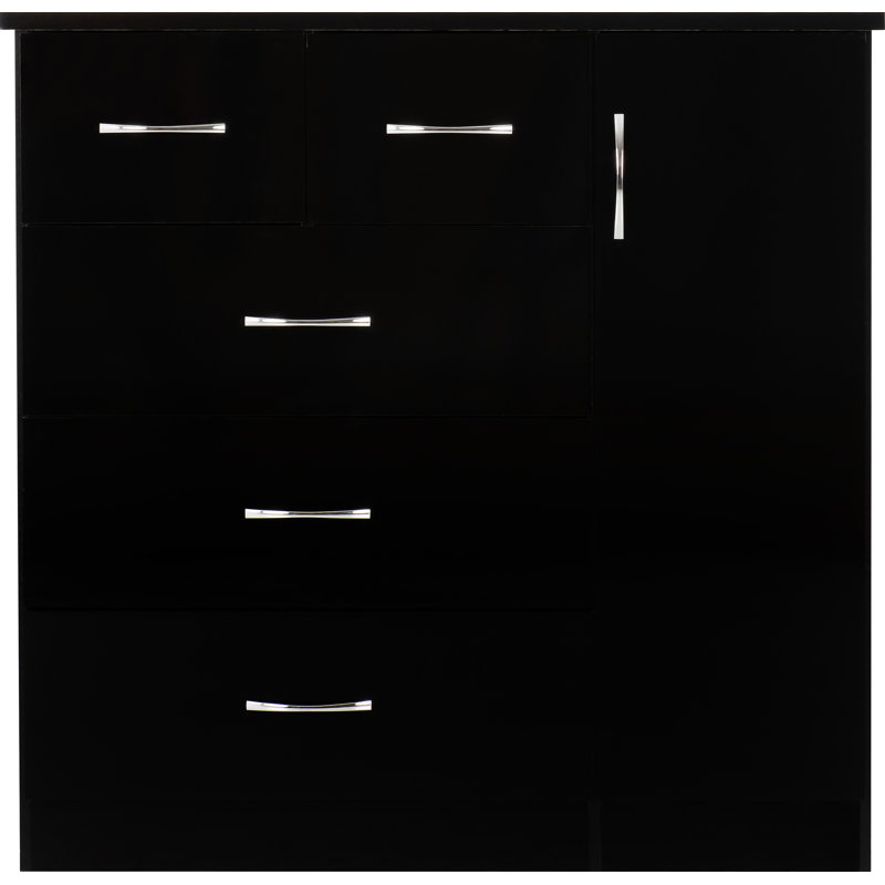 Cascio 1 Door Wardrobe, Black