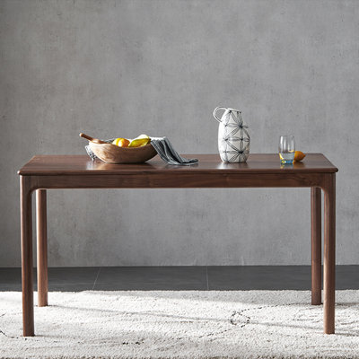 Millin Walnut Solid Wood Dining Table