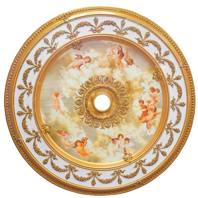 Motif d'ange rond 51 po