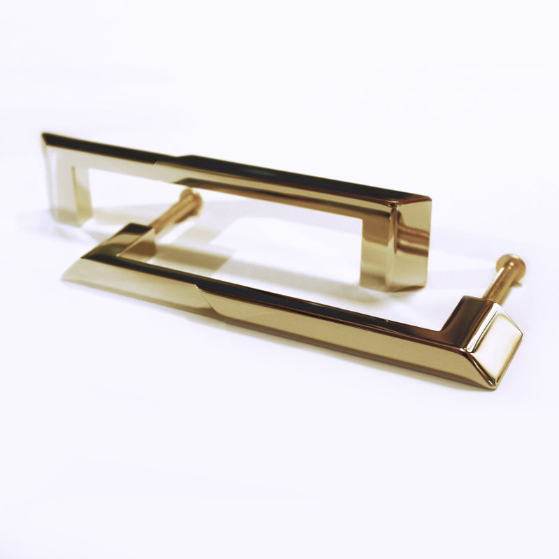 Pyramid Bar / Handle Pull, Solid Brass/Polished 