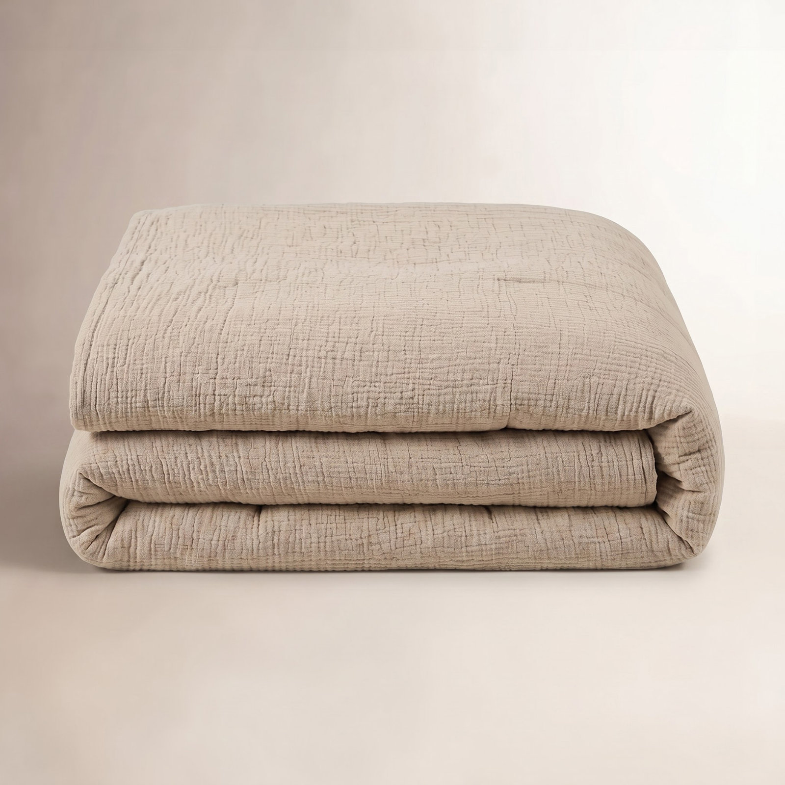 Falan Cotton Duvet Cover Set, King Duvet Cover, Sand