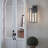 1-Light Modern Outdoor Wall Lantern Sconce with Clear Glass Shade-690124812-706458149