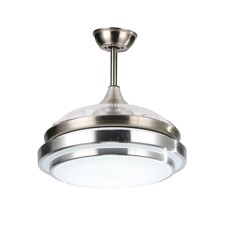 Ventilateur de plafond à 3 pales DEL 36 pouces avec télécommande et ensemble d'éclairage Deljunco