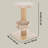 TRIXIE Mauricio 33-in Cat Tree with Sisal Scratching Post, Plush Perch & Hanging Hammock,  Cat Scratcher, Beige