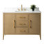 Meuble-lavabo simple 48 po avec plateau en marbre-122239075-122239074
