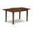 5 Piece Modern Dining Table Set Includes a Rectangle Wooden Table with Butterfly Leaf and 4 Linen Fabric Kitchen Dining Chairs, Mahogany-206533846
