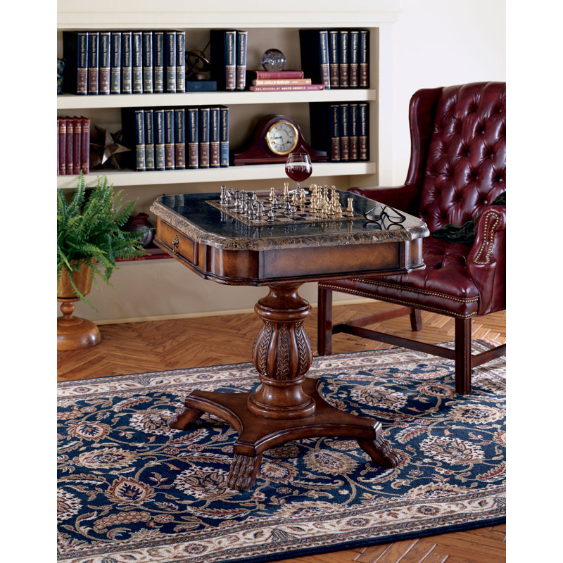 Carlyle Fossil Stone Game Table