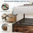 Bed Frame with 4 Underbed Drawers, Modern Bed with Storage Headboard, LED Lights and Charging Station-452723436-440467646