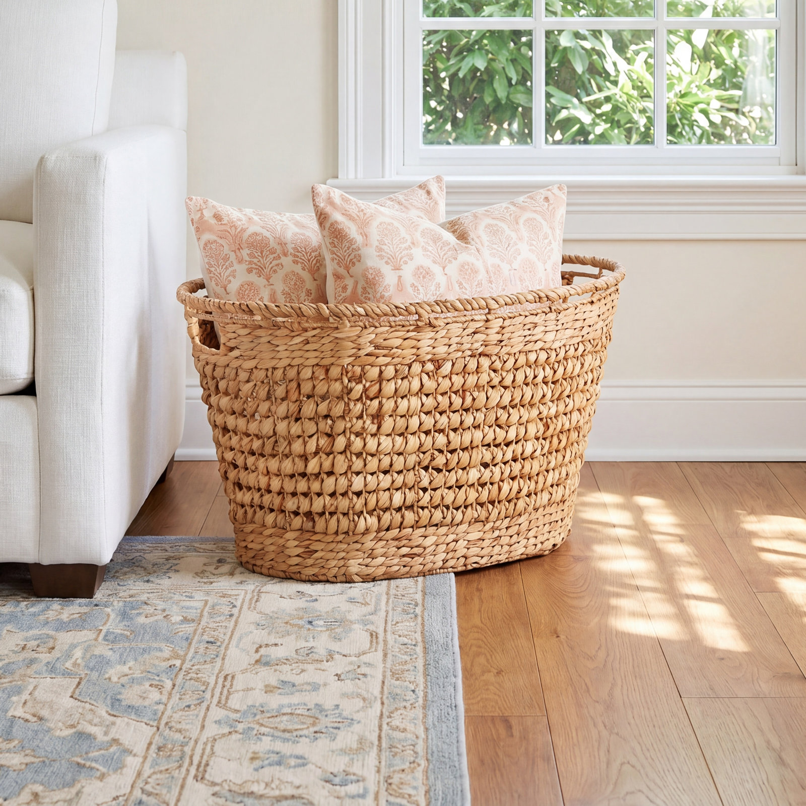 Delanta Handwoven Seagrass Storage Basket