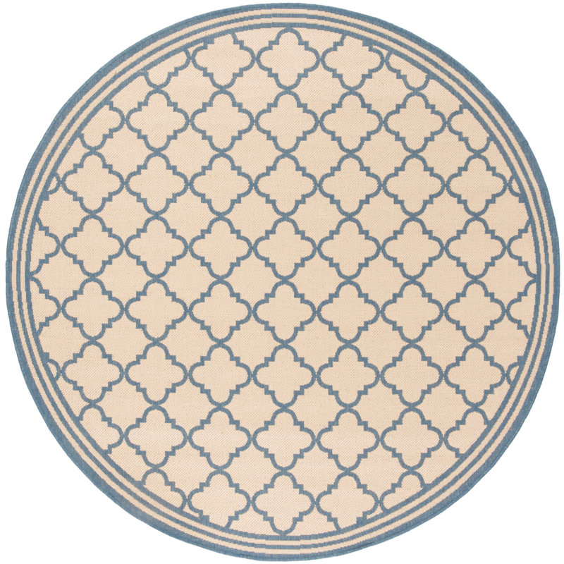 Tapis d'intérieur / extérieur à motif géométrique Adler, Rond 4 pi