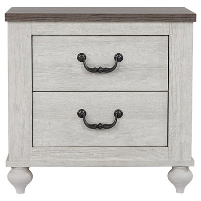 Ayni 2-drawer Nightstand Vintage Linen