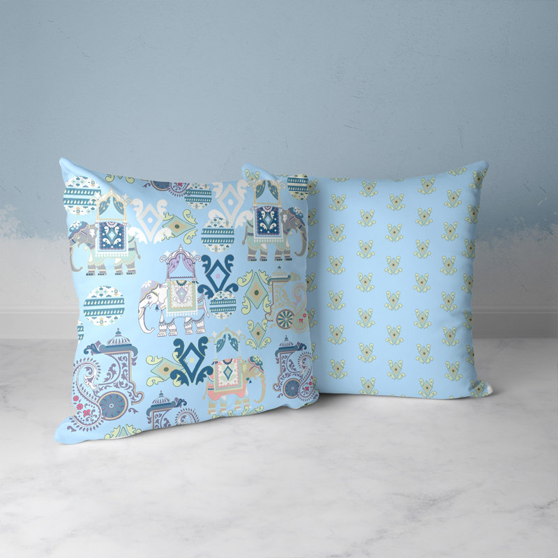 Indoor / Outdoor Square Cushion, 41cm H x 41cm W, White