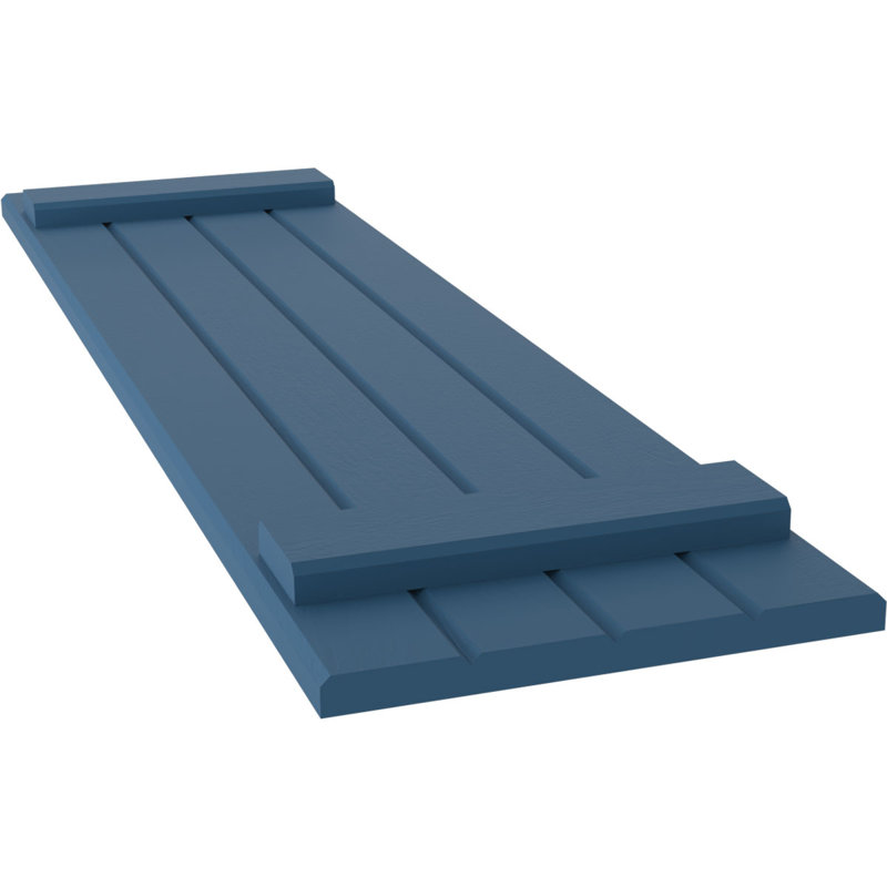 Volets de planche-n-lattes (par paire) Americraft (2 lattes), Bleu séjour, 14", 32"