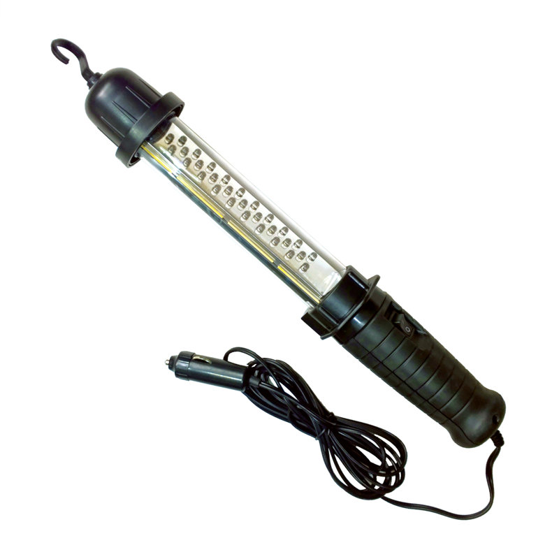 Koolatron 12V Portable Hanging LED Work Light with Cord, Black, Handsfree Lantern, Weatherproof Ultra