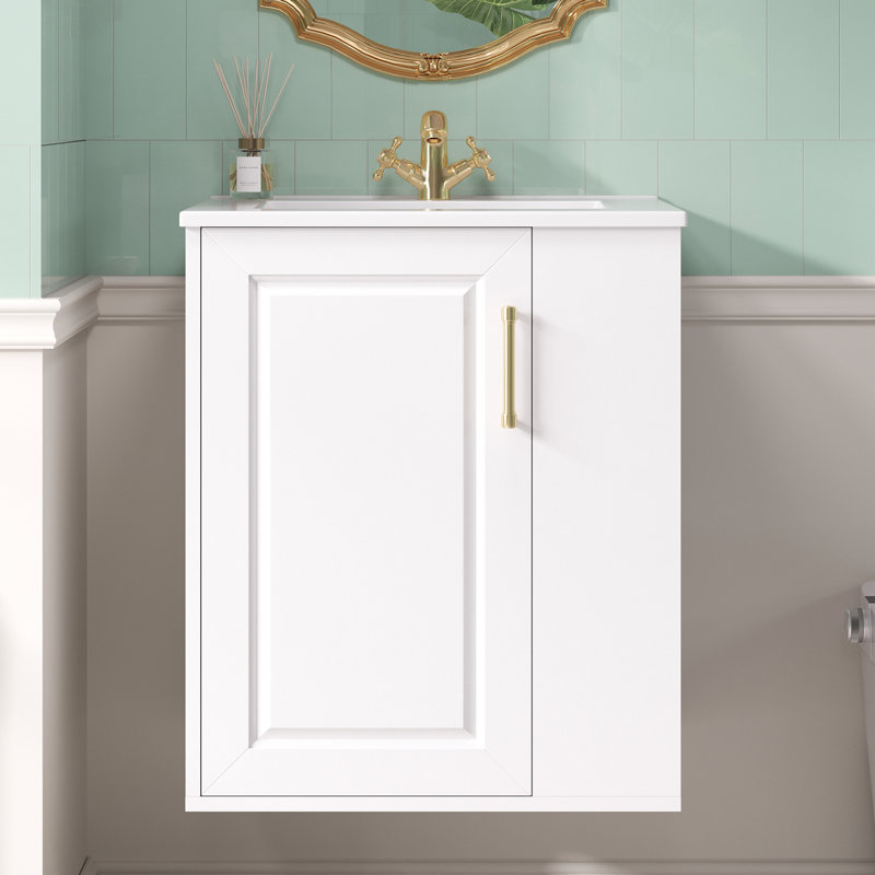 20‘’ Wallmount Bathroom Vanity With Ceramic Top