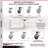 4 Piece Thermoplastic Caster Set
