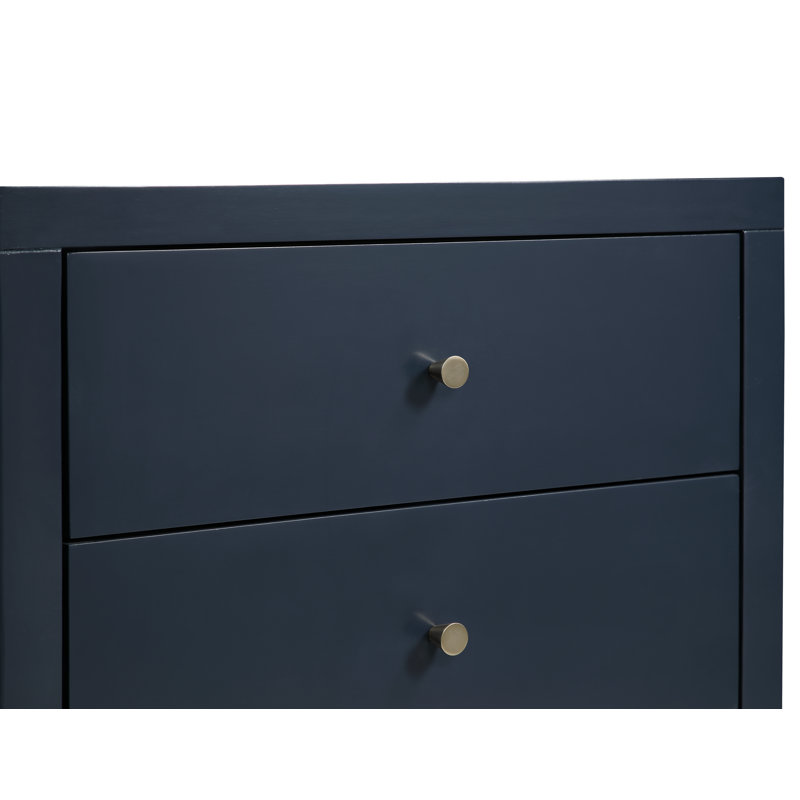 Alaynie 3-Drawer Nightstand, Midnight Blue