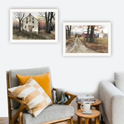 Old Mill & A Road Home Wall Art: Transform Your Bedroom Style. 20X1x14 In, 5 Lb. Multicolor, Wood+Paper Trendsetting Home. Bedroom, Living Room.