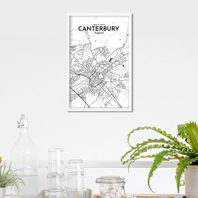 Canterbury City Map, impression