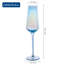 Blue Champagne 236.6ml Glass Flute 
