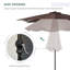 Parasol solaire 9 pi x 7 pi Outsunny