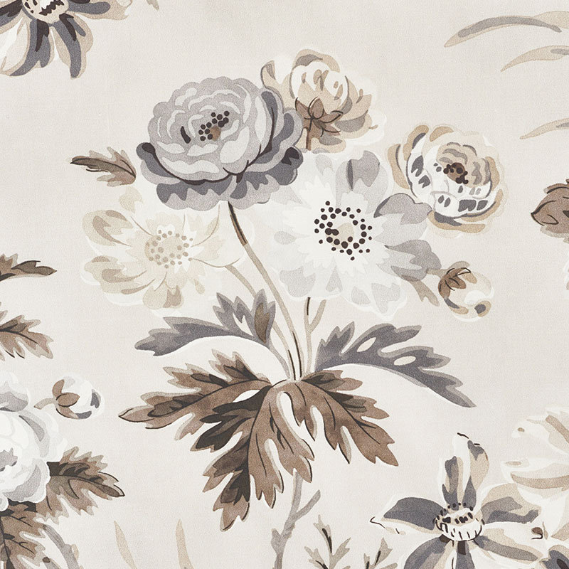 Tissu Cecil Chintz, Grisaille