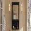 Armoire de rangement de salle de bain murale 20 "avec miroir, armoire de rangement murale avec porte, armoire à pharmacie murale à miroir-1195847844