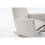 Chaise berçante en tissu avec repose-pieds Teddy-704234835