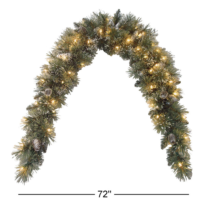 Guirlande de Noël 72 "pré-éclairée